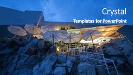  Presentation with dubrovnik - Colorful theme enhanced with wolf cub looking left on yellow grass with blossom backdrop and a gold colored foreground.