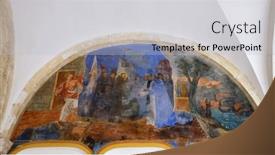  Presentation with dubrovnik - PPT theme with dubrovnik-croatia-november-08 background and a light gray colored foreground