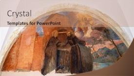  Presentation with dubrovnik - PPT layouts featuring dubrovnik-croatia-november-08 background and a coral colored foreground