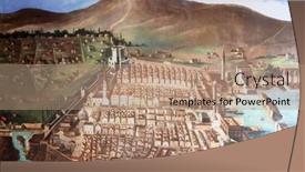  Presentation with medieval times - Slide set with dubrovnik-croatia-november-08 background and a coral colored foreground