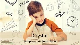  Presentation with homework - Presentation theme with ducation - education childhood people homework background and a lemonade colored foreground