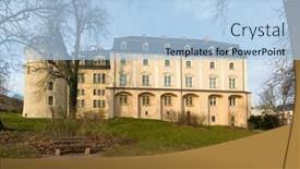  Presentation with library - PPT theme featuring duchess-anna-amalia-library background and a light blue colored foreground