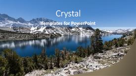  Presentation with mammoth ca - Slide deck featuring duck-lake-in-the-wilderness background and a teal colored foreground