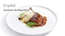  Presentation with millet - Cool new slides with duck-leg-with-millet backdrop and a white colored foreground