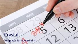  Presentation with writing - Colorful slide deck enhanced with due - woman writing baby on date backdrop and a sky blue colored foreground