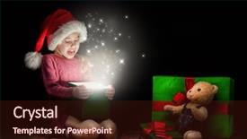  Presentation with magic leap - Slides having duende - cute little girl opening background and a  colored foreground