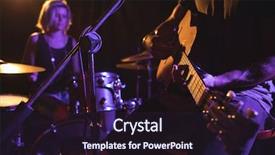  Presentation with human resource management section - Colorful theme enhanced with duet - mid section of male guitarist backdrop and a wine colored foreground