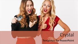  Presentation with german shepherd two young puppys - PPT theme having duet - portrait of two happy young background and a red colored foreground