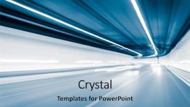  Presentation with driving - Presentation design enhanced with dui - blue color tunnel car driving background and a light blue colored foreground