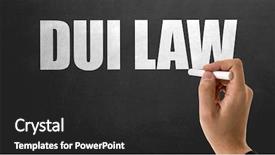  Presentation with dui law - Theme enhanced with dui law background and a dark gray colored foreground