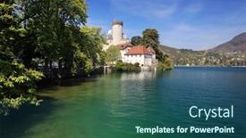  Presentation with castle - Cool new theme with shores of lake annecy backdrop and a ocean colored foreground