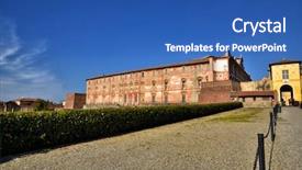  Presentation with baroque - Amazing presentation theme having duke - ducal palace in sassuolo is backdrop and a ocean colored foreground