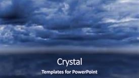  Presentation with dull - Beautiful slide set featuring dull-cloudy-overcast-sky-over backdrop and a ocean colored foreground