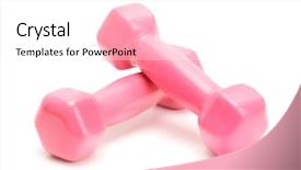  Presentation with brown sugar isolated on white - Amazing slide set having dumb bells - dumbbells isolated on a white backdrop and a white colored foreground