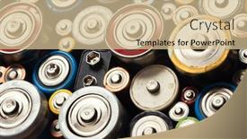  Presentation with batteries - Cool new theme with dumped-used-alkaline-batteries backdrop and a soft green colored foreground