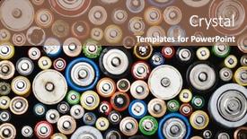  Presentation with environmental issues - Audience pleasing presentation consisting of dumped-used-batteries-of-various backdrop and a coral colored foreground