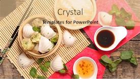  Presentation with dumpling - Colorful slides enhanced with dumpling backdrop and a lemonade colored foreground