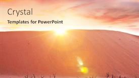  Presentation with trees - Audience pleasing PPT layouts consisting of dunes-and-dead-acacia-trees backdrop and a lemonade colored foreground