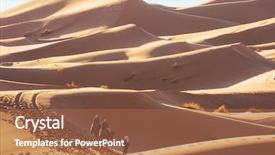  Presentation with sand dunes - PPT layouts with dunes in the sahara desert background and a red colored foreground