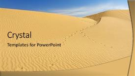  Presentation with sand dunes - Theme with dunes in the sahara desert background and a  colored foreground