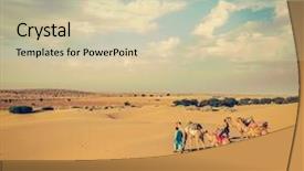  Presentation with drivers - Audience pleasing PPT layouts consisting of dunes of thar desert backdrop and a soft green colored foreground