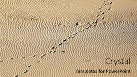  Presentation with morocco dunes in the sahara - Presentation theme featuring dunes-on-the-curonian-spit background and a coral colored foreground
