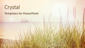  Presentation with tall - Slides having dunes with a tall ship background and a cream colored foreground