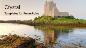  Presentation with west - Cool new presentation theme with dunguaire castle in west ireland backdrop and a lemonade colored foreground
