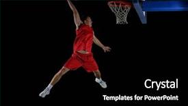  Presentation with action plan way forward text - Presentation design consisting of dunk - basketball game sport player background and a black colored foreground