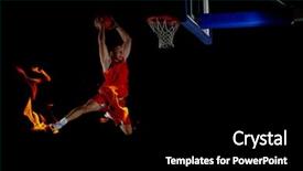  Presentation with fire - Presentation design consisting of dunk - double exposure of fire background and a black colored foreground