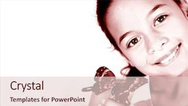  Presentation with duo - PPT layouts having duo-tone holding a butterfly background and a lemonade colored foreground