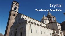  Presentation with data meaning - Colorful presentation enhanced with duomo di torino meaning turin backdrop and a ocean colored foreground