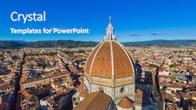  Presentation with italy us - Audience pleasing PPT layouts consisting of duomo in florence - italy - architecture backdrop and a cobalt blue colored foreground