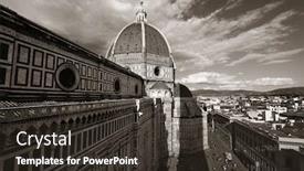  Presentation with santa - Cool new theme with duomo-santa-maria-del-fiore backdrop and a tawny brown colored foreground