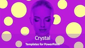  Presentation with young healthy people - Beautiful PPT layouts featuring duotone - beautiful face of young backdrop and a purple colored foreground