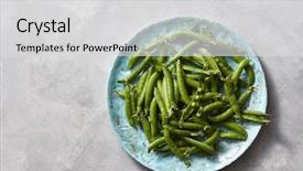  Presentation with green marble - PPT layouts enhanced with duotone - natural organic green peas background and a light gray colored foreground