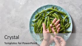  Presentation with business plan blue - Amazing PPT theme having duotone - pear sticks on blue ceramic backdrop and a light gray colored foreground