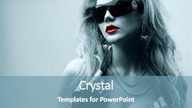  Presentation with mono tone - Slide deck consisting of duotone - portrait of young woman wearing background and a teal colored foreground