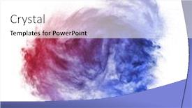  Presentation with abstract dust explosion - PPT theme enhanced with duotone-powder-explosion background and a white colored foreground