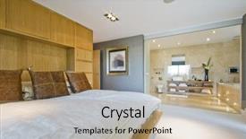  Presentation with penthouse drama - Beautiful presentation theme featuring duplex home - large luxury penthouse bedroom backdrop and a coral colored foreground