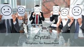  Presentation with upset - Cool new PPT layouts with duplicate - image of businessman holding drawing backdrop and a light gray colored foreground