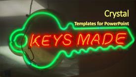  Presentation with locksmith - Cool new theme with duplicate - neon sign colorful glowing bright backdrop and a wine colored foreground