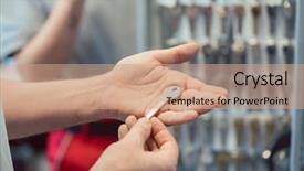  Presentation with locksmith - Cool new presentation theme with duplicity - locksmith showing key blanks backdrop and a coral colored foreground