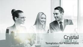  Presentation with team discussion - Cool new slides with  backdrop and a  colored foreground