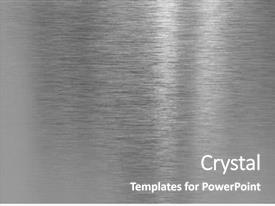 Texture Silver Metal Plate Durability PPT template 51 | CrystalGraphics