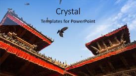  Presentation with nepal culture - Slide deck with japan anime cosplay cartoon women background and a gray colored foreground.