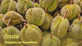  Presentation with durian - Cool new presentation theme with durian backdrop and a tawny brown colored foreground