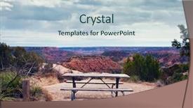  Presentation with texas state flag - Theme featuring duro canyon state park texas background and a  colored foreground