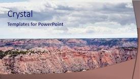  Presentation with texas state flag - Slide set with duro canyon state park texas background and a  colored foreground