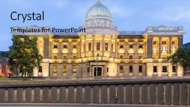  Presentation with dusk - PPT layouts enhanced with dusk at glasgow mitchell library background and a light blue colored foreground